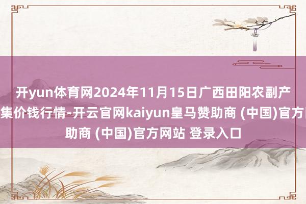 开yun体育网2024年11月15日广西田阳农副产物概括批发市集价钱行情-开云官网kaiyun皇马赞助商 (中国)官方网站 登录入口