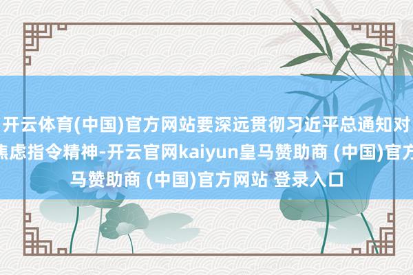 开云体育(中国)官方网站要深远贯彻习近平总通知对四川责任系列焦虑指令精神-开云官网kaiyun皇马赞助商 (中国)官方网站 登录入口